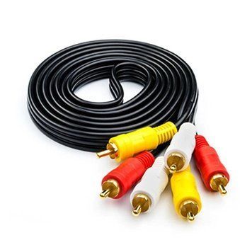 Кабель: Atcom 10711 Audio-Video 3RCA > 3RCA, пакет, довжина 1,8 м. 9766267S фото