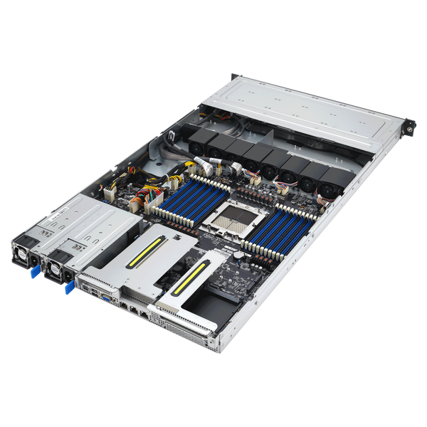 Cервер RIM 2000 R1A1001.03 (RS501A-E12-RS4U) 1U, 2xPSU, 4x2.5", EPYC 9355P, 4x32GB DDR5 RDIMM, 2x480GB SSD M.2, 2x3.84TB SSD U.2 NVMe, 2x1GbE, 2xVGA 9842679 фото