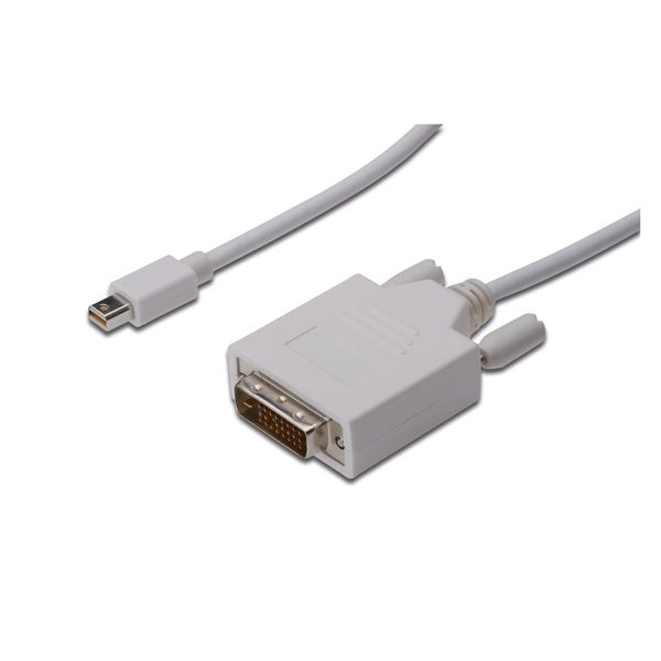 Адаптер Assman MiniDisplayPort to DVI (AM/AM) 3.0м, білий (AK-340305-030-W) 9779675 фото