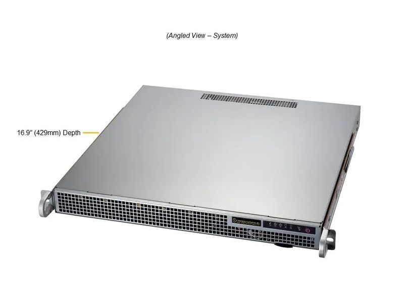 Cервер RIM 2000 R1A1002.02 (AS-1015A-MT) 1U, 1xPSU, 1x3.5"/ 4x2.5" fixed, 2xM.2, B650, EPYC 4345P, 2x16GB DDR5 ECC, 2x480GB SSD M.2, 2x960GB SS 9843284 фото