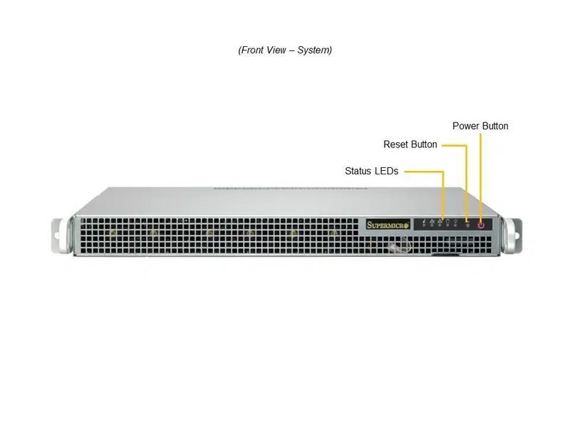 Cервер RIM 2000 R1A1002.02 (AS-1015A-MT) 1U, 1xPSU, 1x3.5"/ 4x2.5" fixed, 2xM.2, B650, EPYC 4345P, 2x16GB DDR5 ECC, 2x480GB SSD M.2, 2x960GB SS 9843284 фото