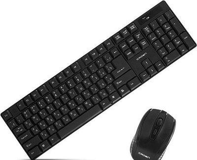 Клав.+Миша: Crown CMMК-954W Комплект бездротова мультімедійна клавіатура і миша 9796592S фото