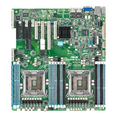 Серверна системна плата: ASUS Z9PR-D12 2*s2011, IntelC602-A, E-ATX, 12*DDR3, PCI-Ex16, 6xPCI-Ex8, PIKE, VGA, RAID, 2*GbLAN + Mgmt LAN, ASMB6-iKVM 9748876S фото