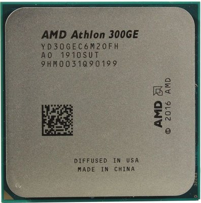 Процесор AMD YD30GEC6M2OFH CPU Desktop 2C/4T Athlon 300GE 9824945 фото
