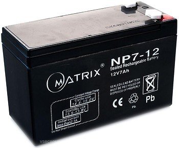 Акумуляторна батарея Matrix NP7-12 12V 7Ah 9777074 фото