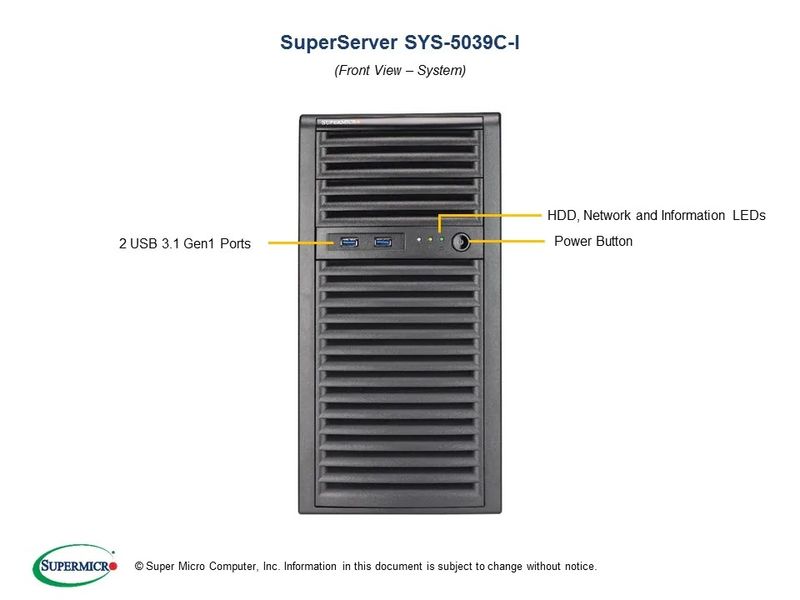 сервер Supermicro SYS-5039C-i Mini-Tower, 1xPSU, iC242, Xeon E-2234 (4-core, 3.6GHz), 2x16GB DDR4 ECC, 2x1GbE, COM, IP-KVM, Video 9834856 фото