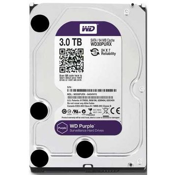 Жорст.диск: WD WD30PURX 3TB , для відеоспостереження 9739986S фото