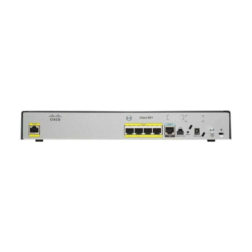 Маршрутизатор:Cisco 881-SEC-K9 Ethernet Security, 4 LAN 10/100BaseT, 1 WAN 100BaseT w/ Adv IP Services 716069S фото