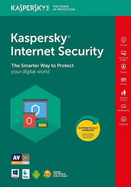 Прогр.Обесп. Kaspersky Internet Security Multi-Device. 5-Device, 1 year, Base, Box 9744768S фото