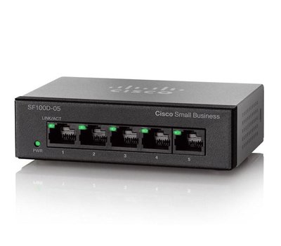 Комутатор Cisco SD205T-EU Коммутатор SF 100D-05 5-Port 10/100 Switch 9716515S фото