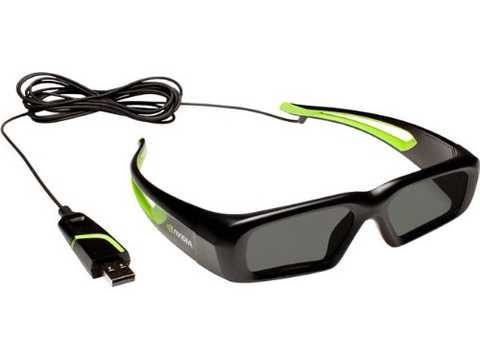 NVIDIA 3D Vision Wired Glasses 3D окуляри 863180S фото