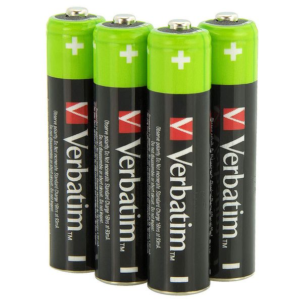 Verbatim 49942 _ PK аккумуляторные батарейки типа AAА класса Premium (1,2V 4 шт) 886585S фото